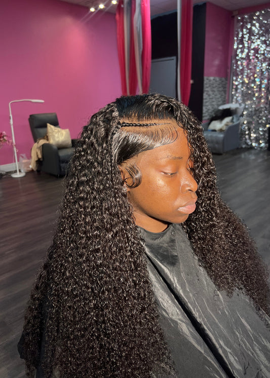 13x6 Transparent Lace Italian Curly Wig