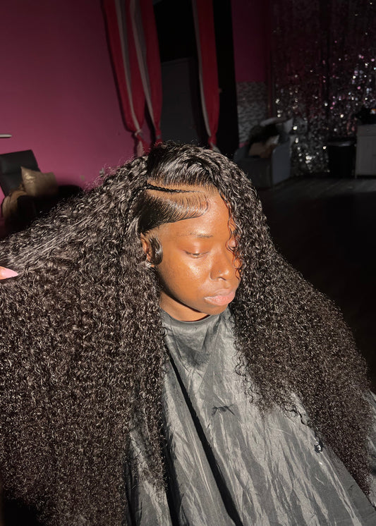 13x4 Transparent Lace Italian Curly Wig